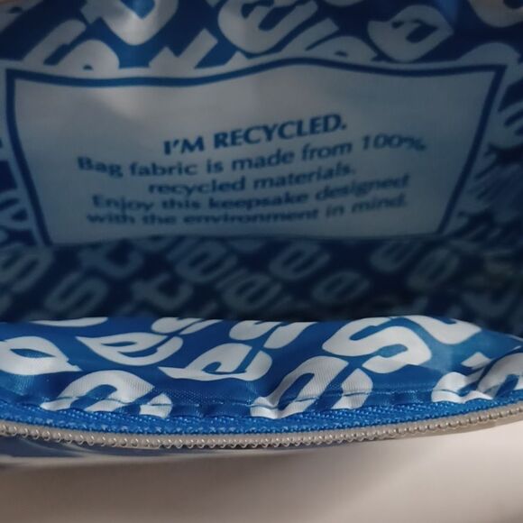 Estee Lauder Blue Floral Women's Makeup Bag - Picture 10 of 10